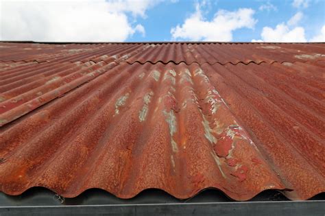 rusted metal roofing